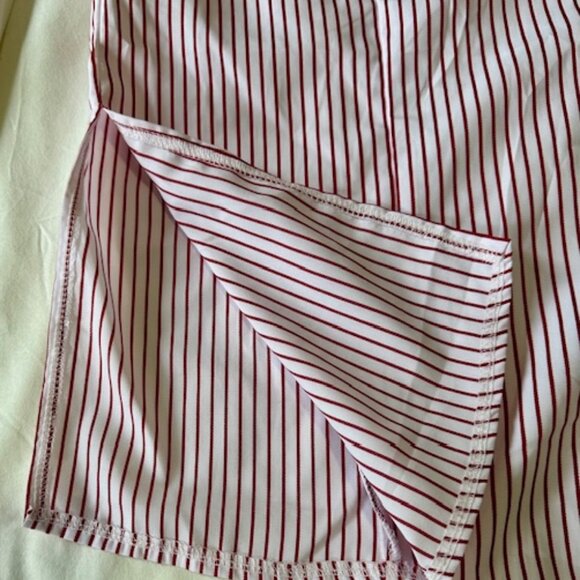 Red & White Pinstripe Dress - Picture 5 of 7